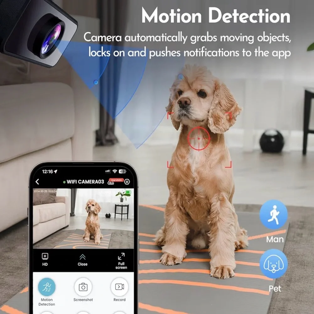 Mini Camera, Nanny Cam for Home | Free Cloud & SD